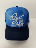 Blue 3D Embroidered Trucker Cap