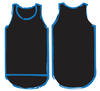 Black - Royal Blue Trim | Shearing Singlet