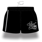 Black & Grey | Footy Style Shorts