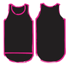 Black - Hot Pink Trim | Shearing Singlet