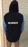 Blue Navy Shearing Hoody with half zip front - Just Shear