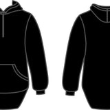 Black Shearing Hoody with half zip front - Just Shear