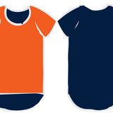 Navy & Orange | Long Tail T-Shirt