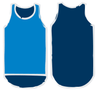 Navy & Royal Blue Shearing Singlet