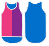 Pink. Purple & Royal Blue | Shearing Singlet