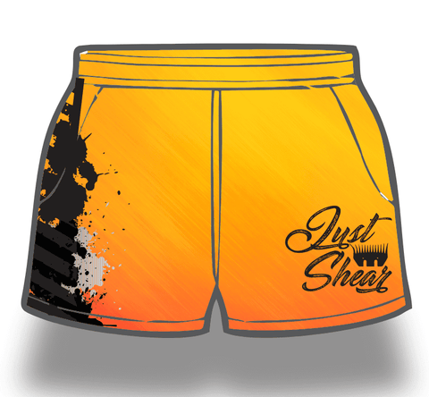 Orange & Black | Footy Style Shorts