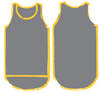 Smoke Grey - Gold Trim | Shearing Singlet