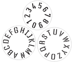 Numbers & Letters Wool Bale Stencil Set