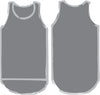 Smoke Grey - White Trim | Shearing Singlet
