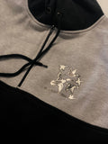 Grey & Black Shearing Hoody with half zip front - Just Shear