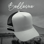 Bellevue | Cotton Trucker Cap | Black & Light Grey
